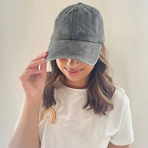 Vintage Distressed Baseball Cap Unisex Adjustable Retro Golf Hat Classic Style - Picture 7 of 7